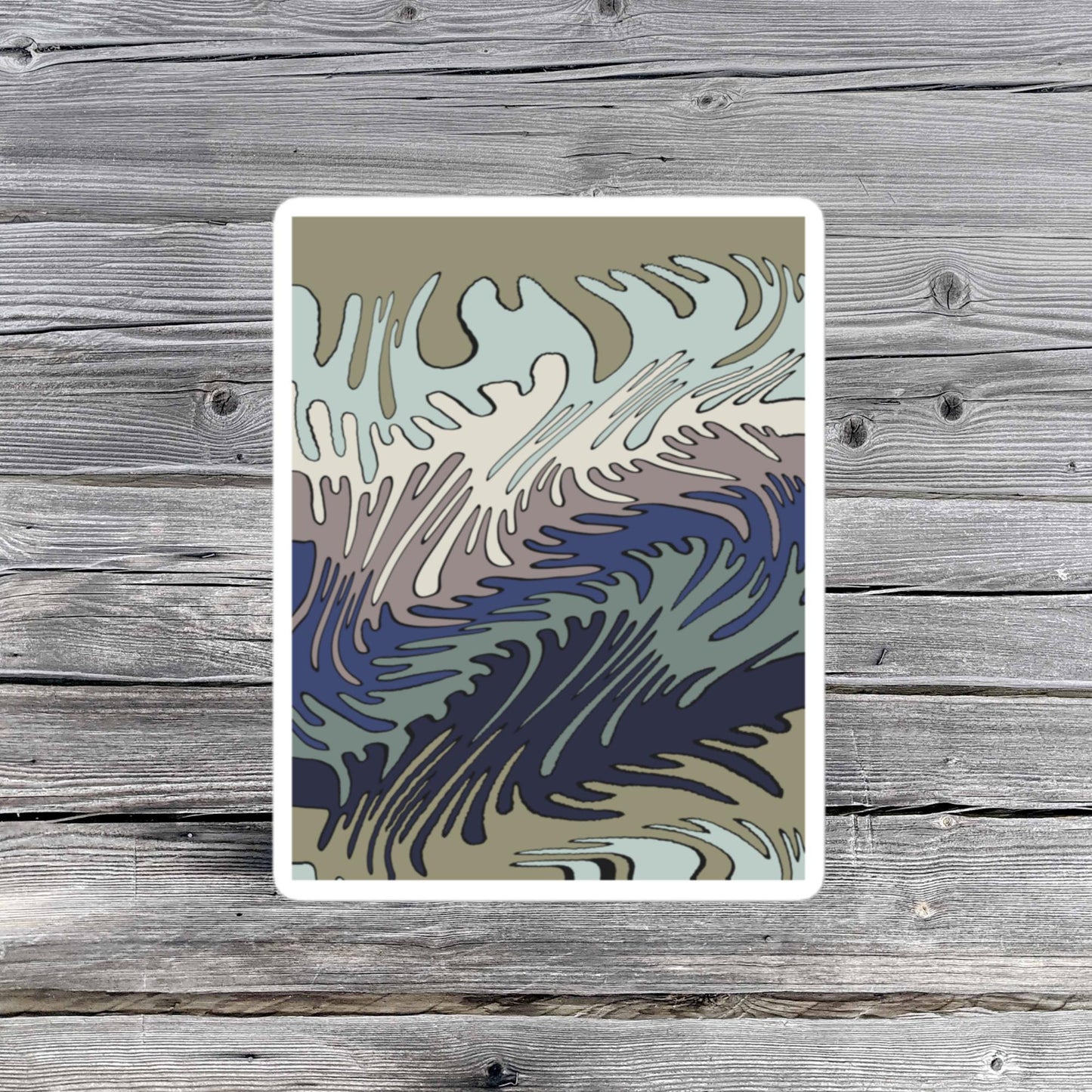 Drips in Neutral Drawing sticker