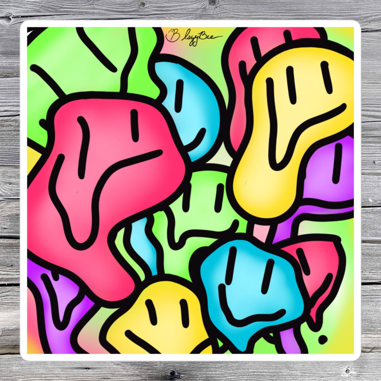 Smiles drawing stickers