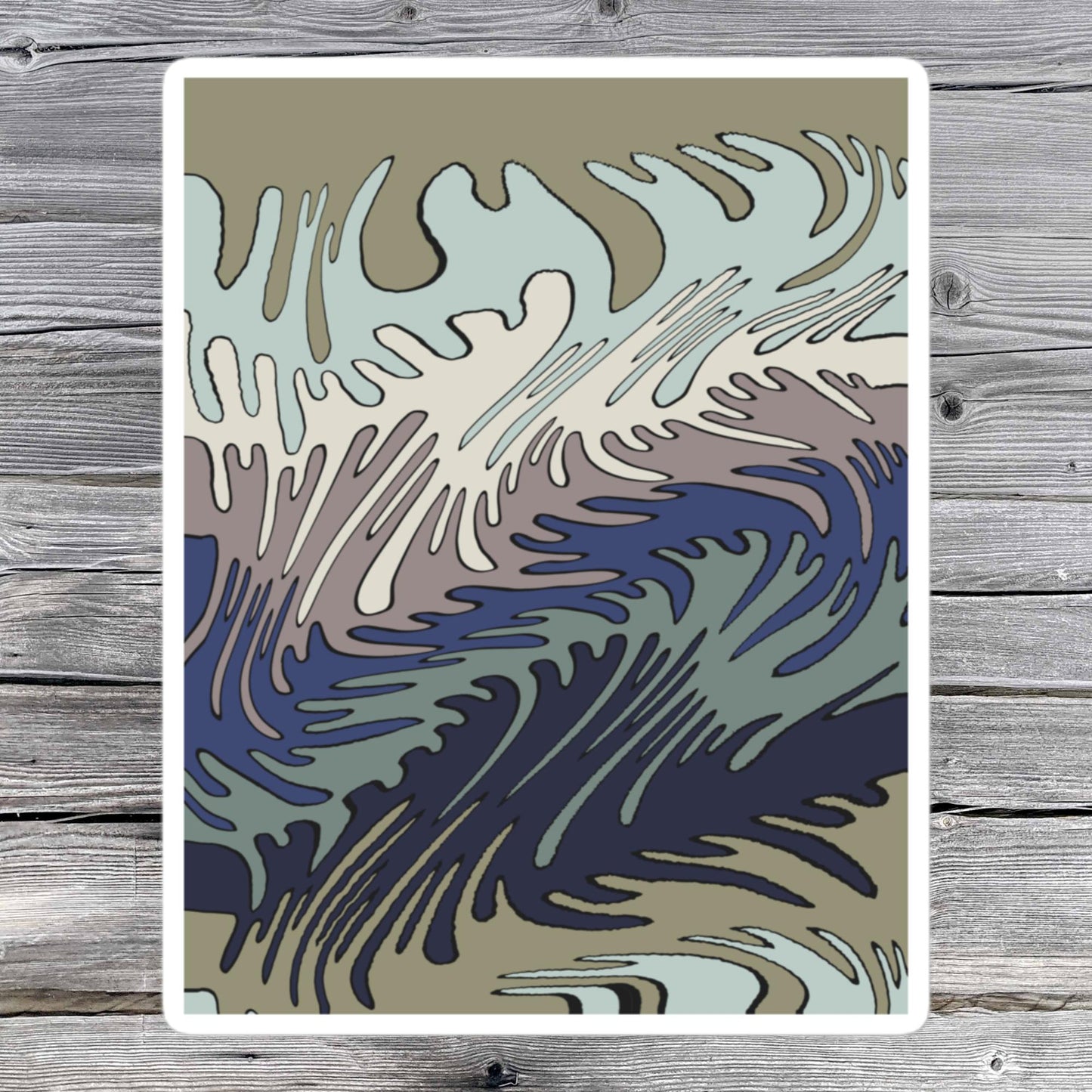 Drips in Neutral Drawing sticker