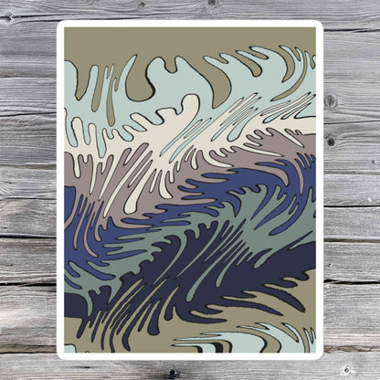 Drips in Neutral Drawing sticker