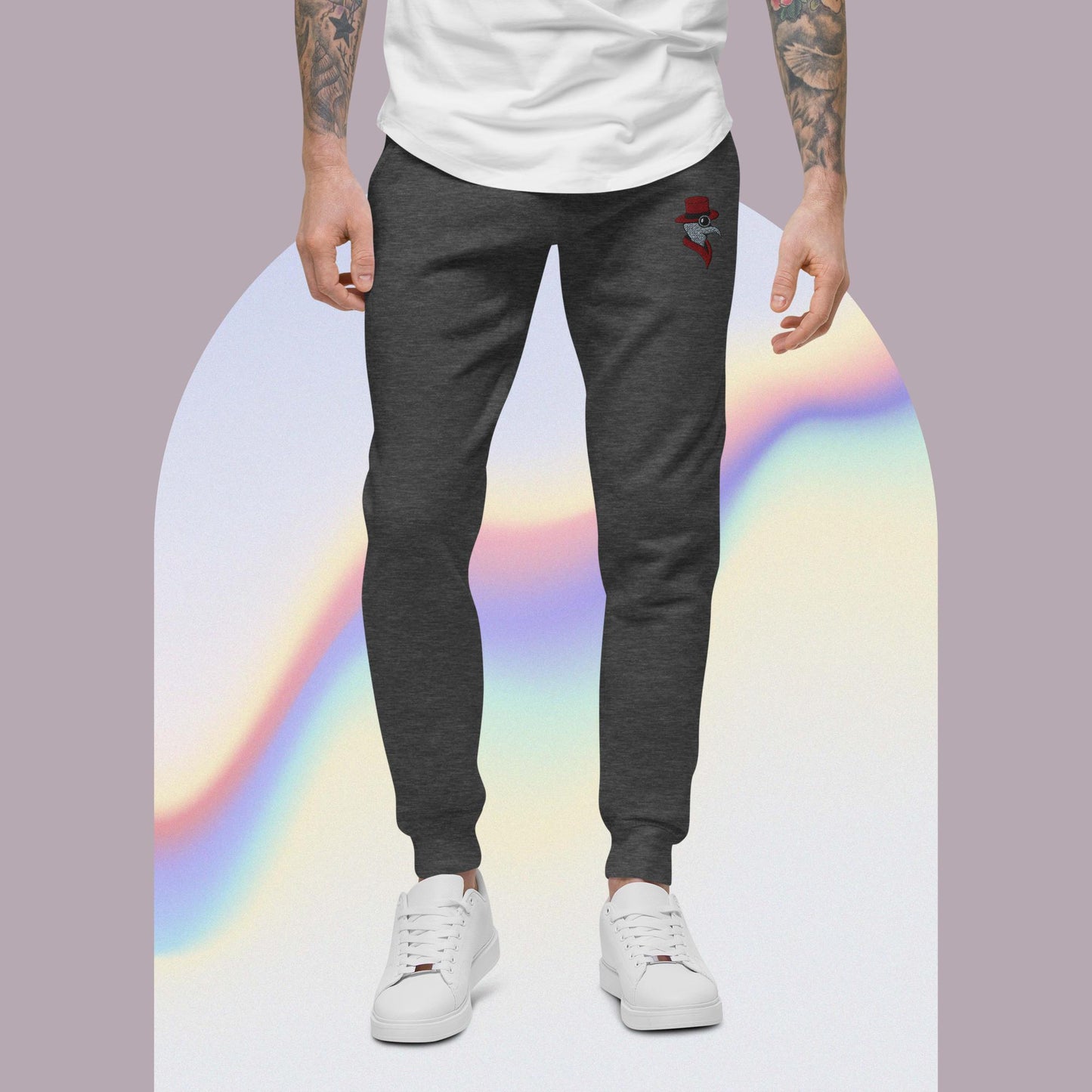 Cartoon Bird Doctor fleece sweatpants