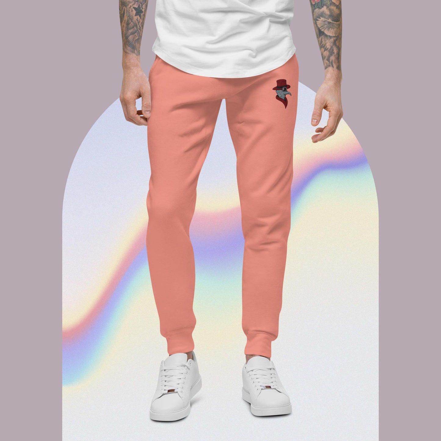 Cartoon Bird Doctor fleece sweatpants