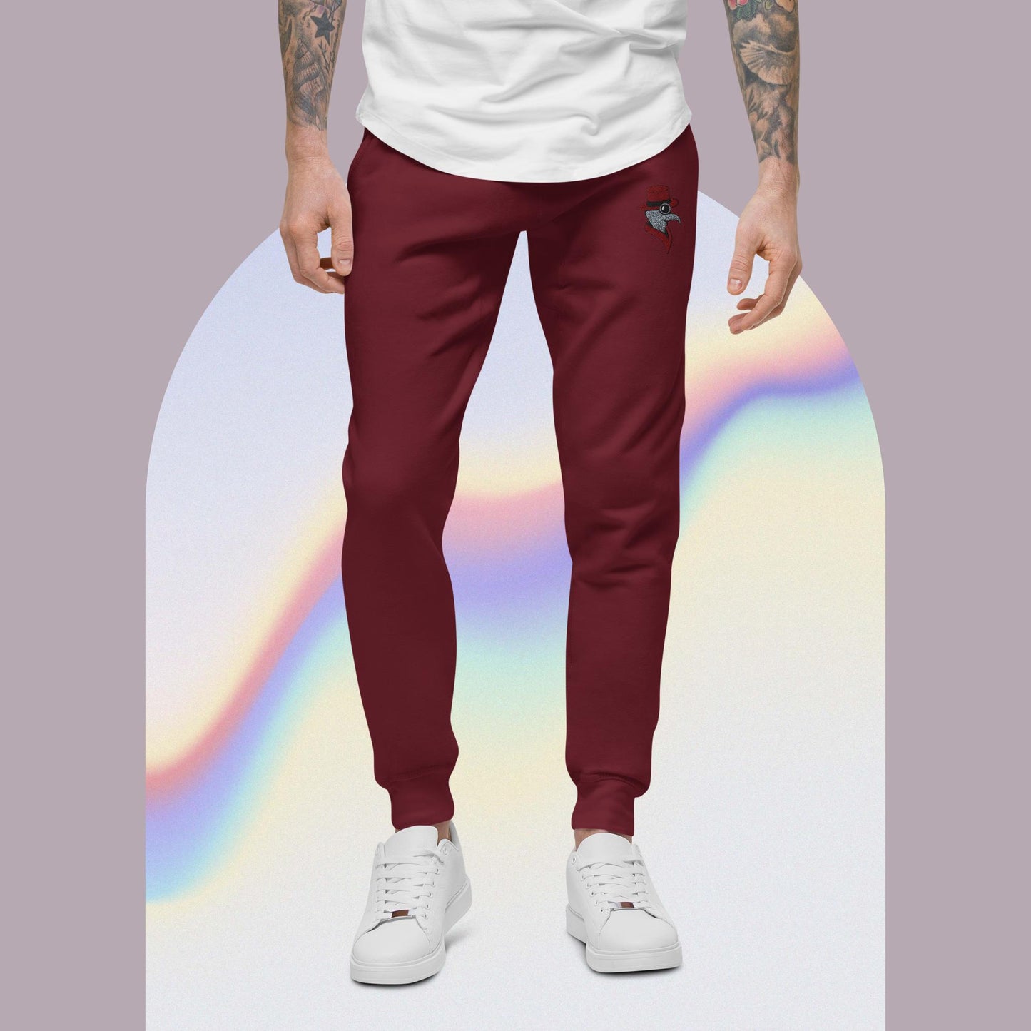 Cartoon Bird Doctor fleece sweatpants